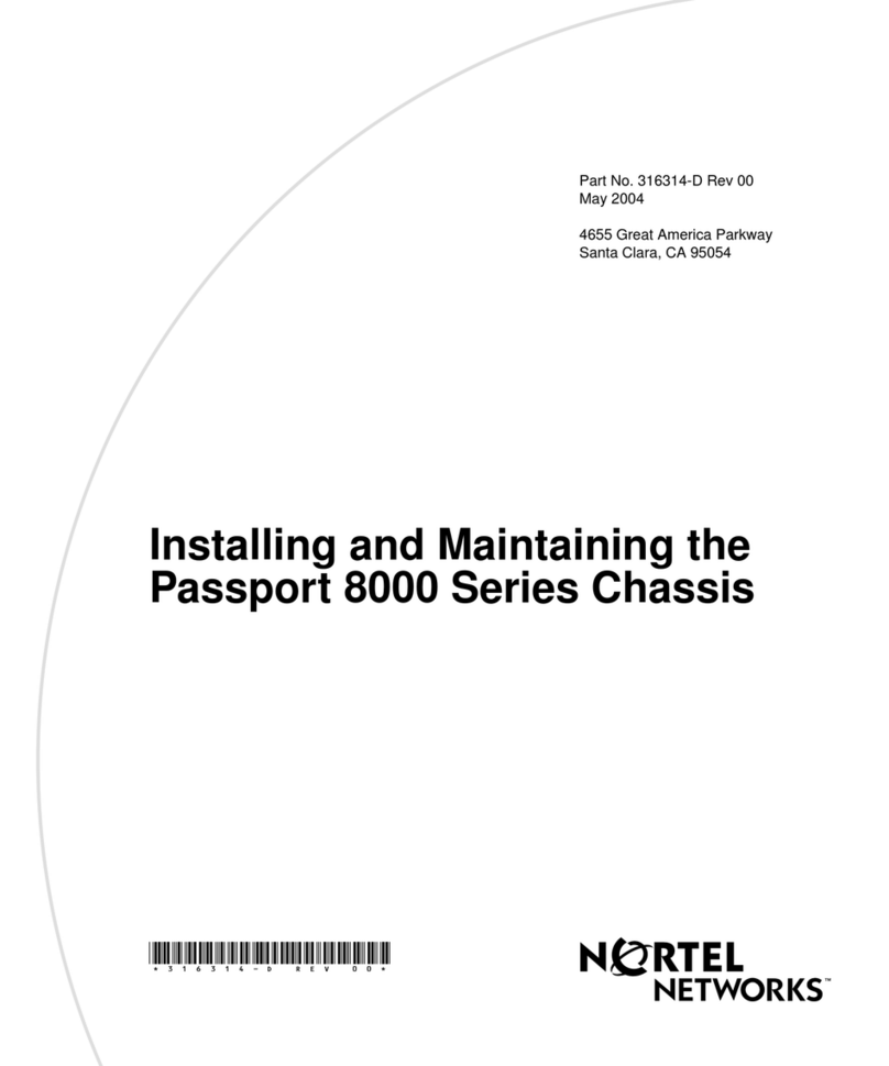 Nortel Passport 8000 Series Assembly Instructions