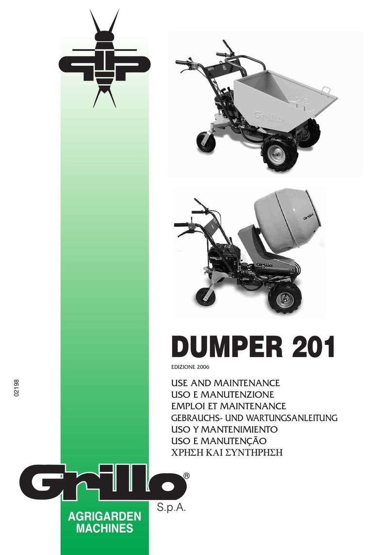 Grillo DUMPER 201 Use and maintenance