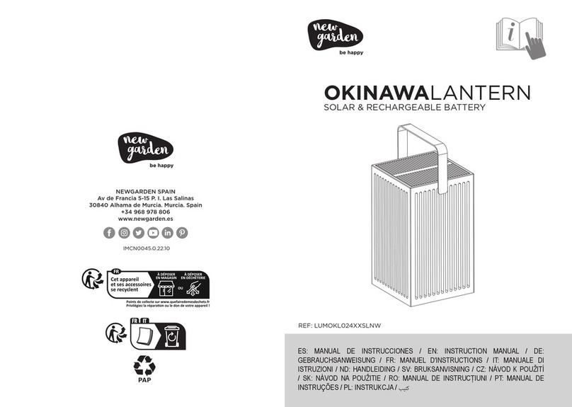 NewGarden OKINAWA LANTERN instruction manual NewGarden OKINAWA LANTERN instruction manual