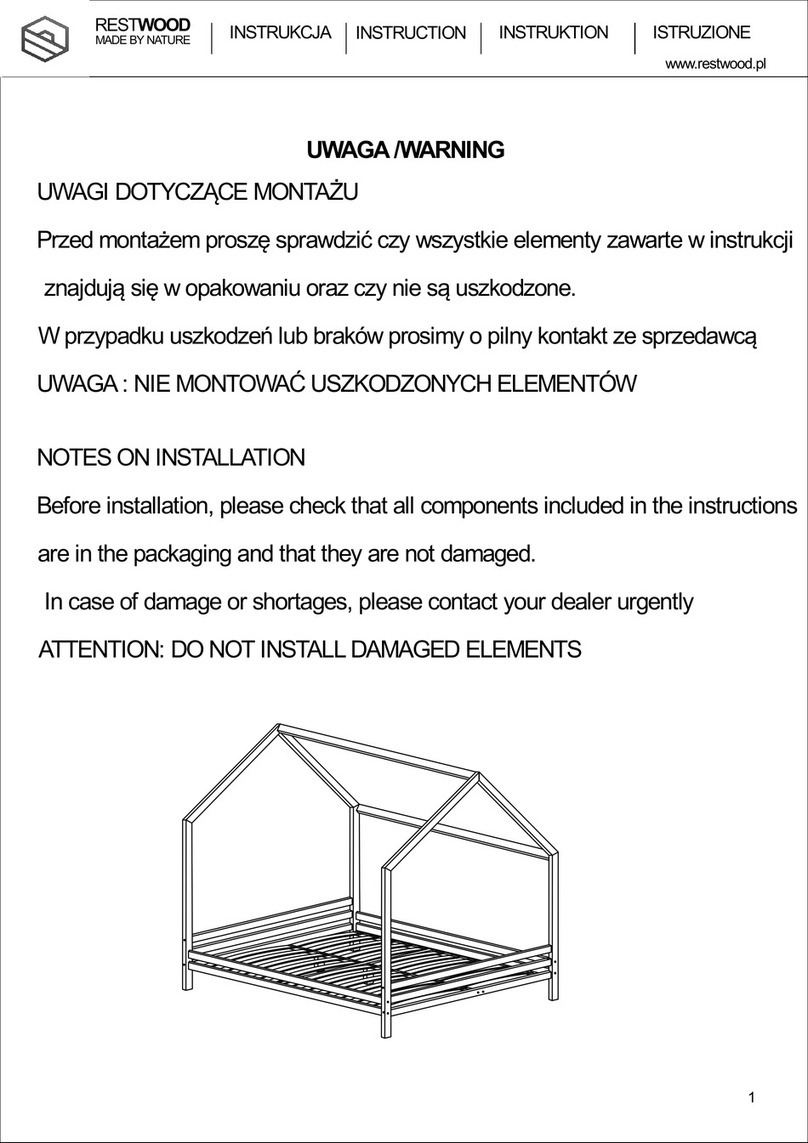 RESTWOOD DOMEK TRANO instructions