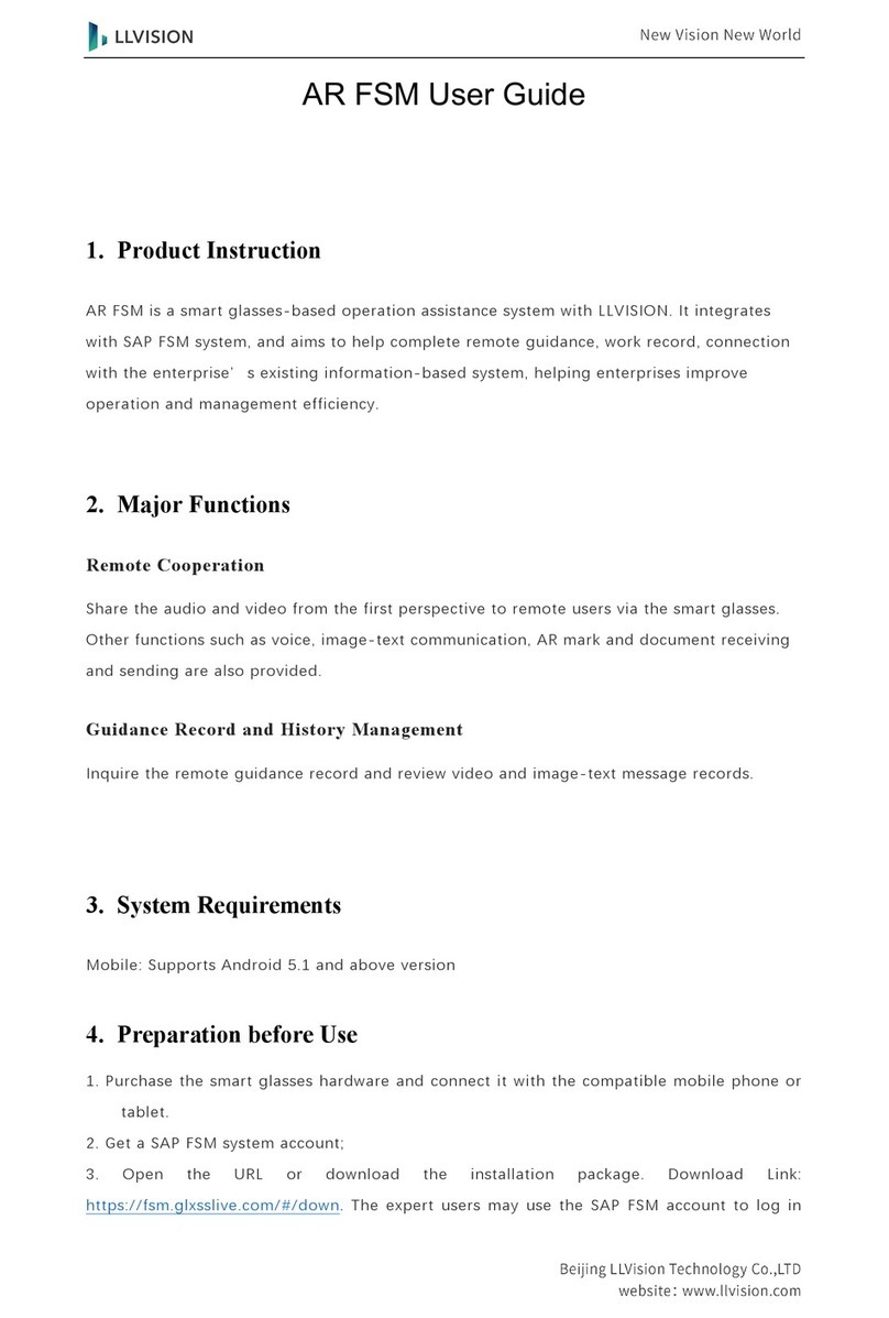 LLVISION AR FSM user guide