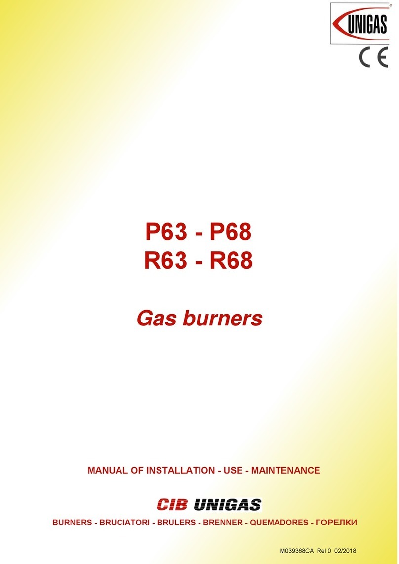 CIB UNIGAS R63 Operating manual