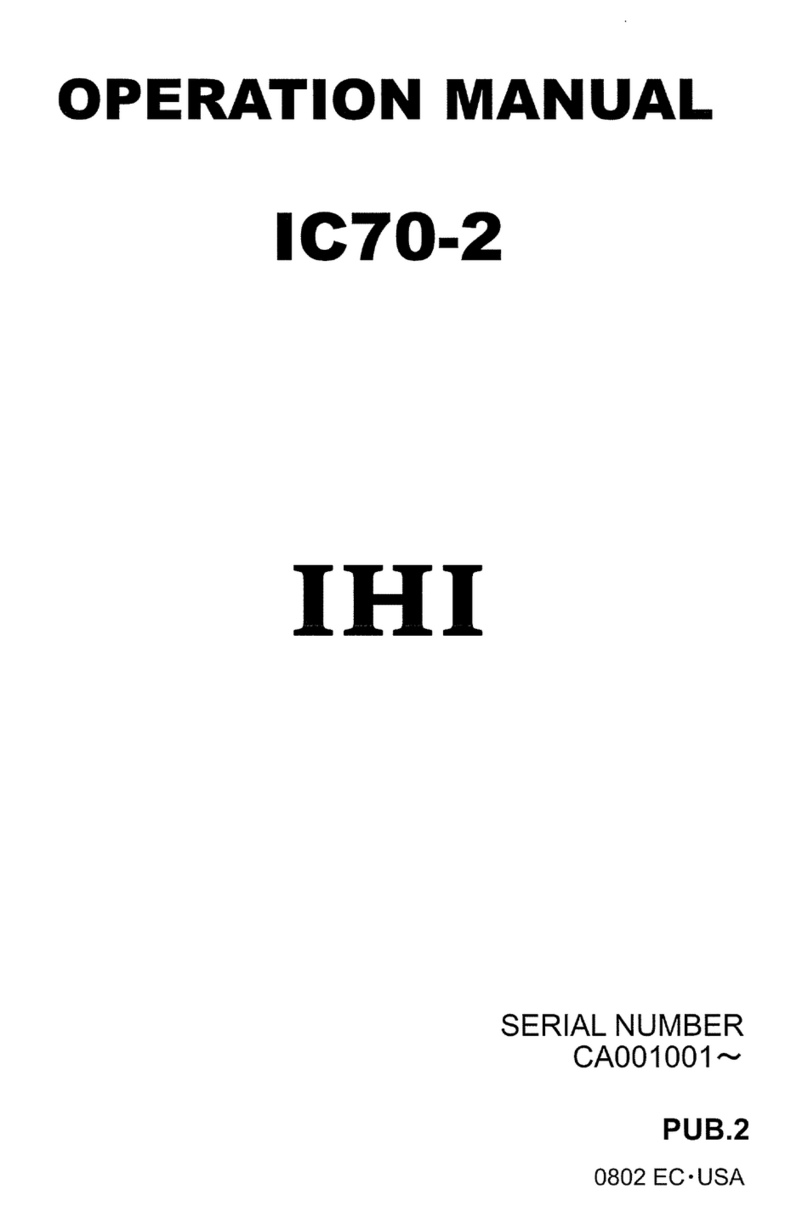 IHI IC70-2 Operation manual