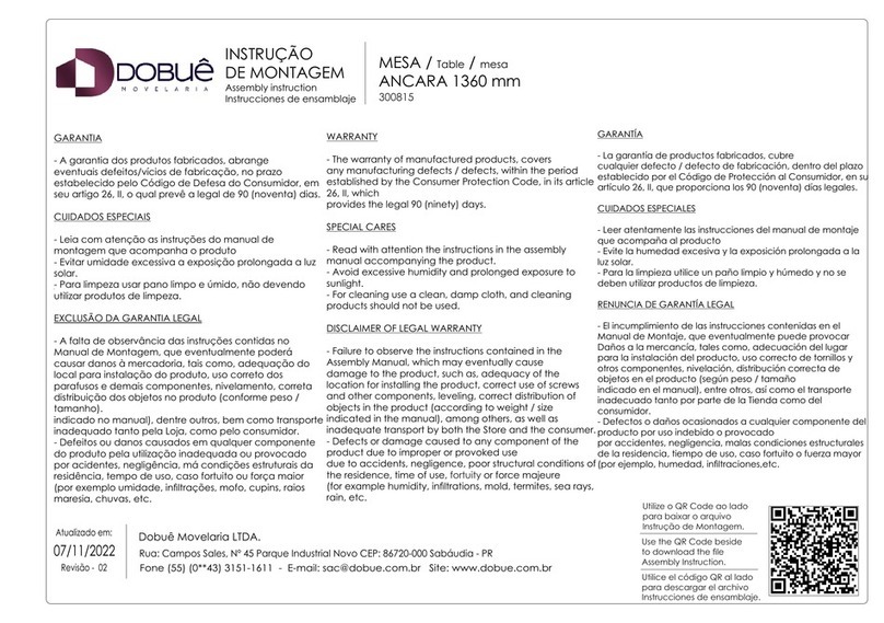 dobue MOVELARIA ANCARA 300815 Assembly instruction