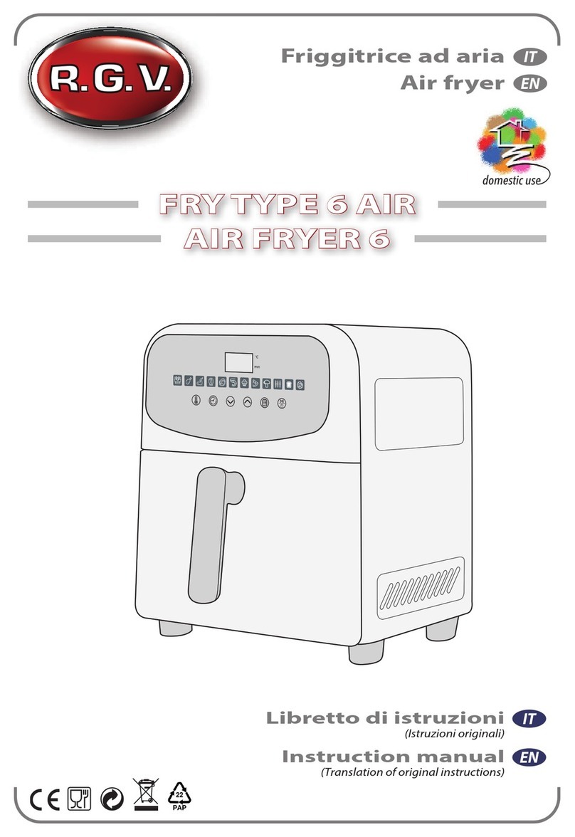 R.G.V. AIR FRYER 6 instruction manual