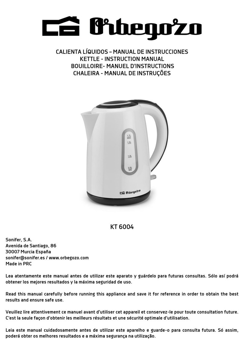 Orbegozo KT 6004 instruction manual