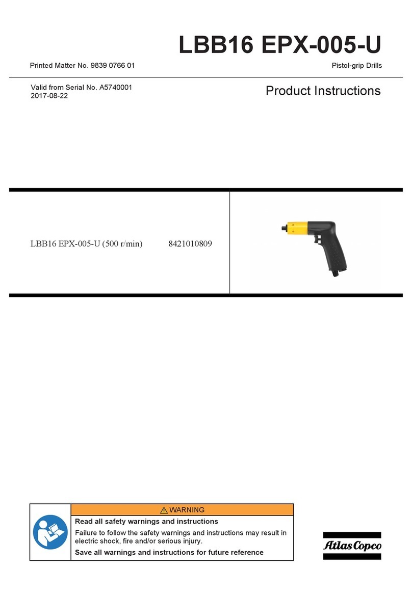 Atlas Copco LBB16 EPX-005-U Instruction sheet