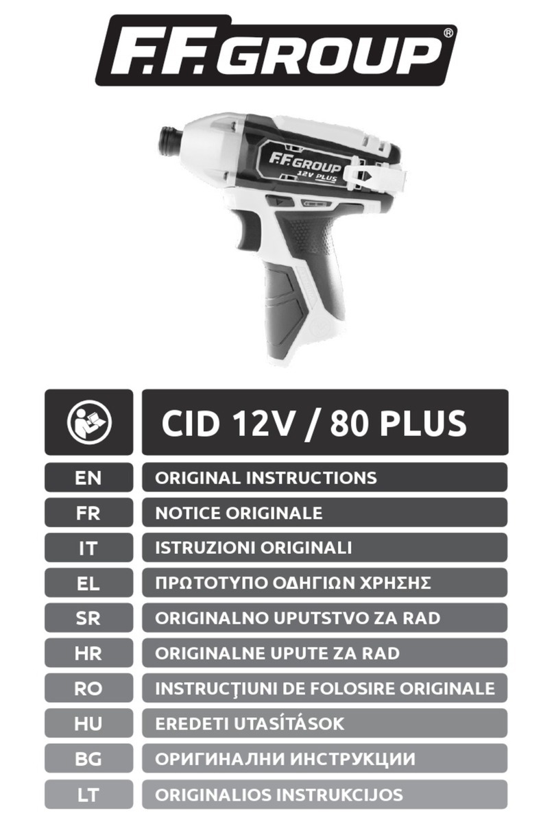 F.F. Group CID 12V/80 PLUS Original instructions