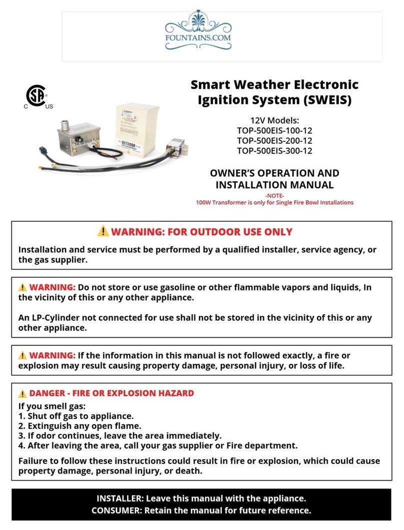 FOUNTAINS.COM TOP-500EIS-100-12 Quick setup guide FOUNTAINS.COM TOP-500EIS-100-12 Quick setup guide