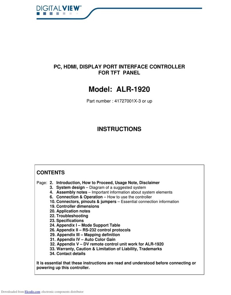 digitalview ALR-1920 User manual