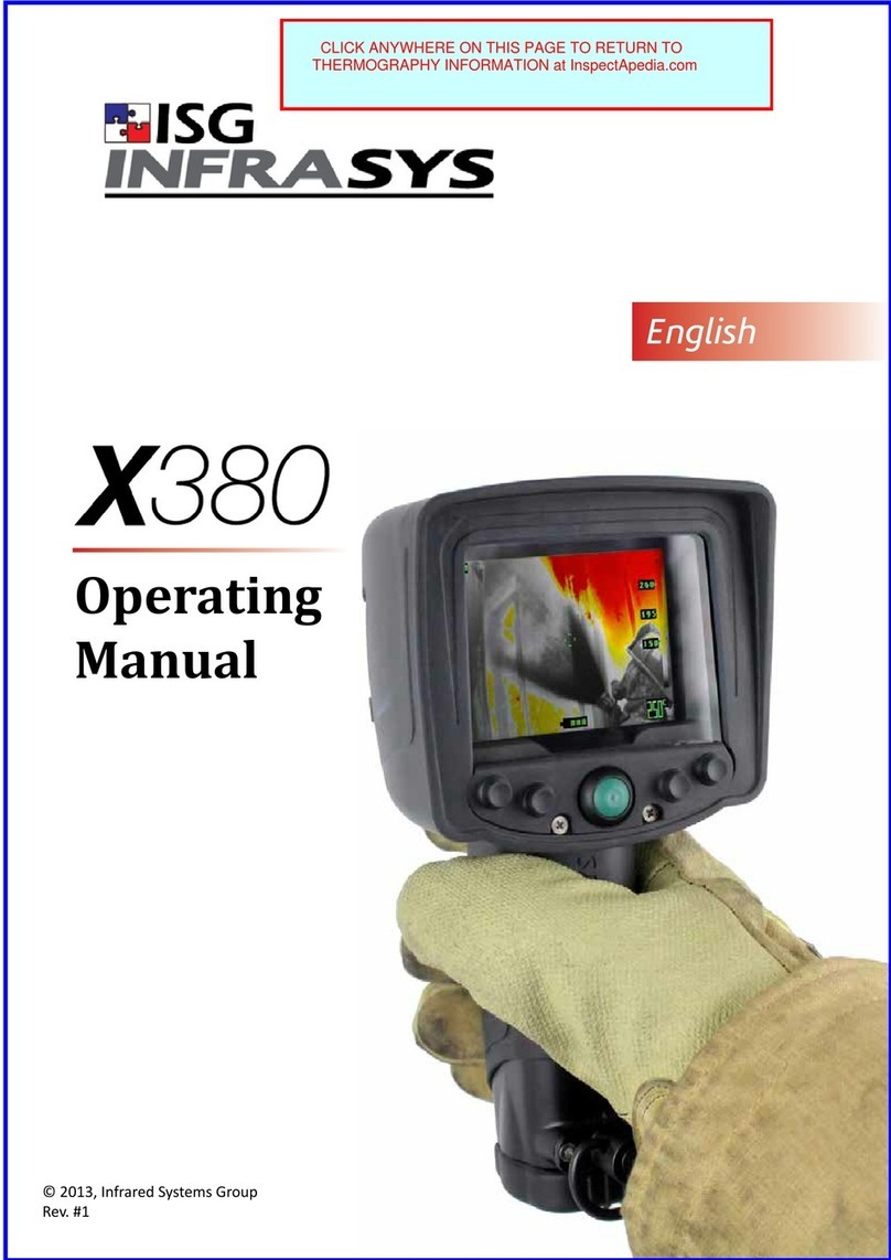 ISG INFRASYS X380 operating manual