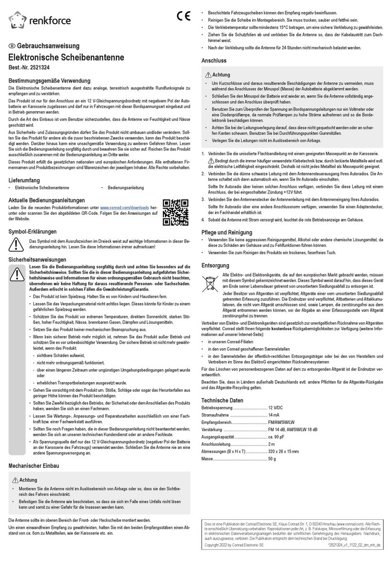 Renkforce 2521324 operating instructions