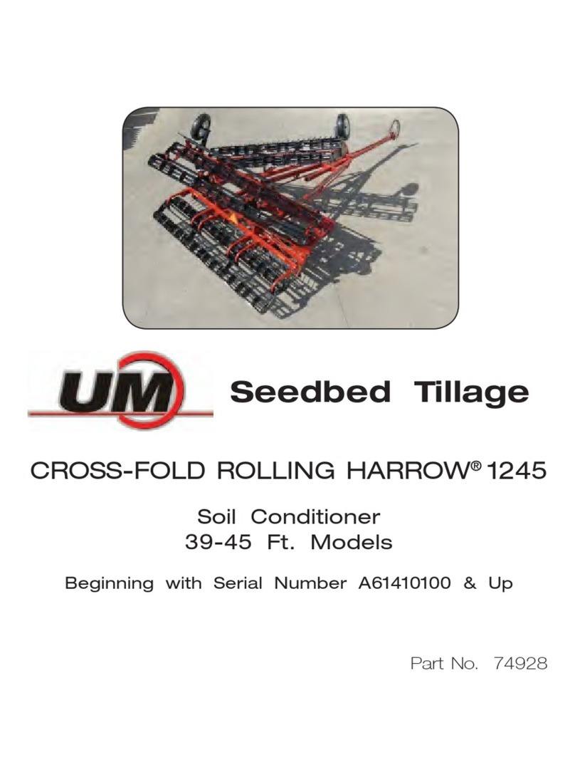 Unverferth CROSS-FOLD ROLLING HARROW 1245 manual