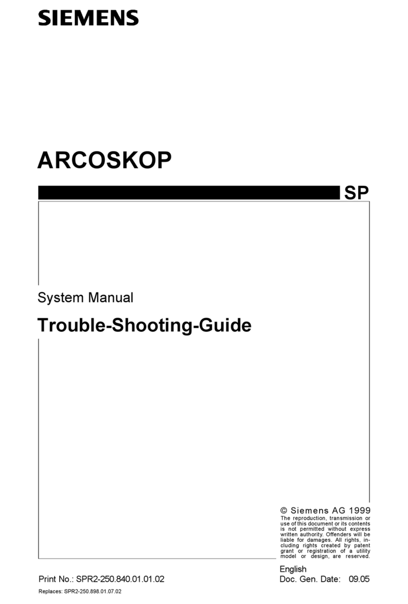 Siemens ARCOSKOP troubleshooting guide