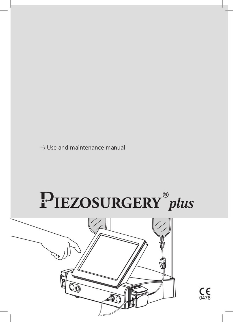 mectron PIEZOSURGERY plus Use and maintenance manual