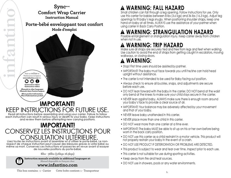 Infantino Sync Comfort Wrap Carrier User manual
