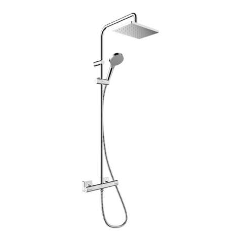 Hans Grohe Vernis Blend Showerpipe 200 1jet 26276... Instructions for use/assembly instructions Hans Grohe Vernis Blend Showerpipe 200 1jet 26276... Instructions for use/assembly instructions