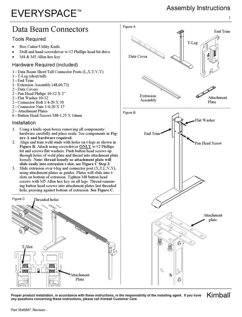 Kimball EVERYSPACE Assembly instructions