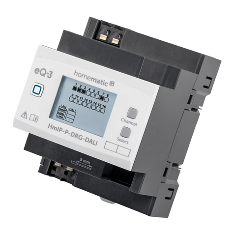 HomeMatic HmIP-P-DRG-DALI Installation and operating manual