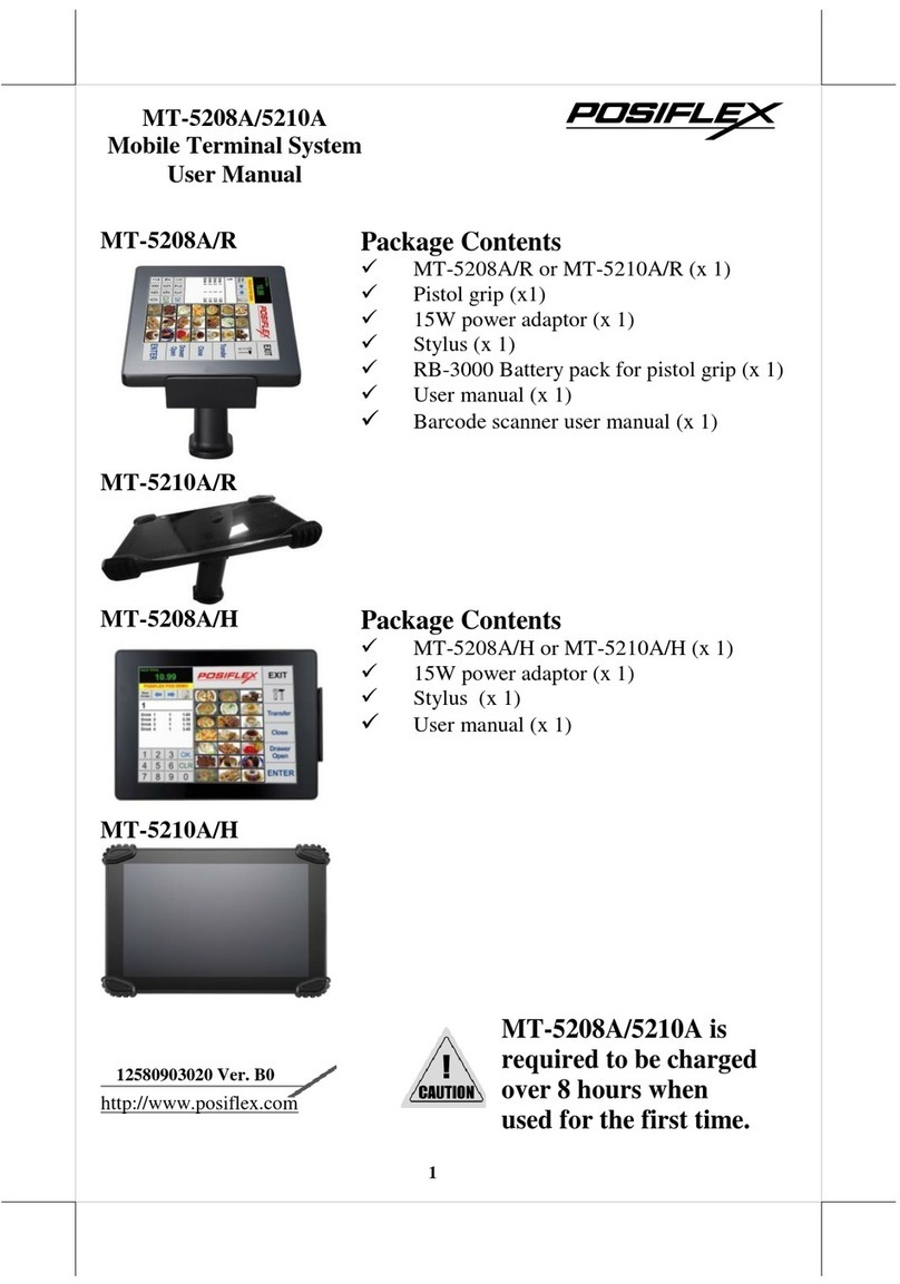 POSIFLEX MT-5208A User manual