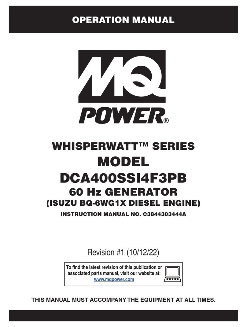 MQ Power WHISPERWATT Series Operation manual