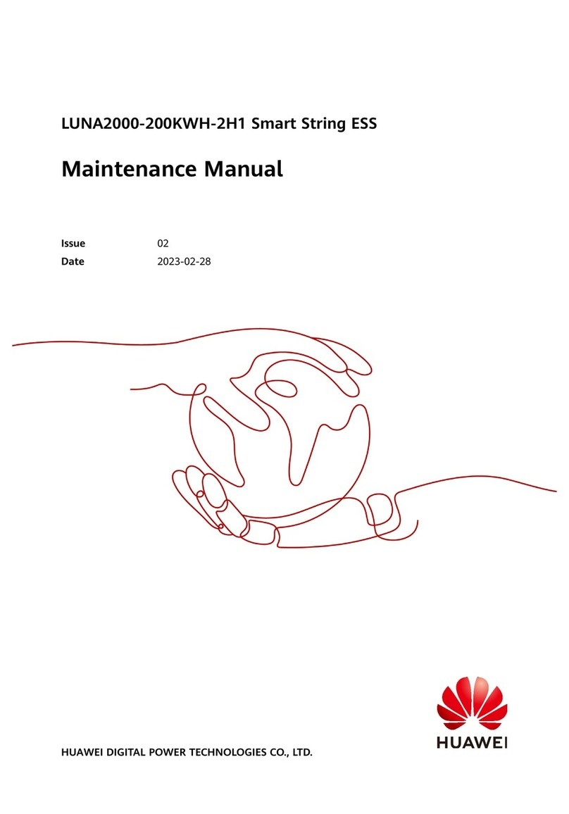 Huawei LUNA2000-200KWH-2H1 Smart String ESS User manual