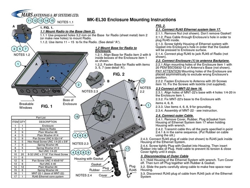 Mars MK-EL30 Mounting instructions