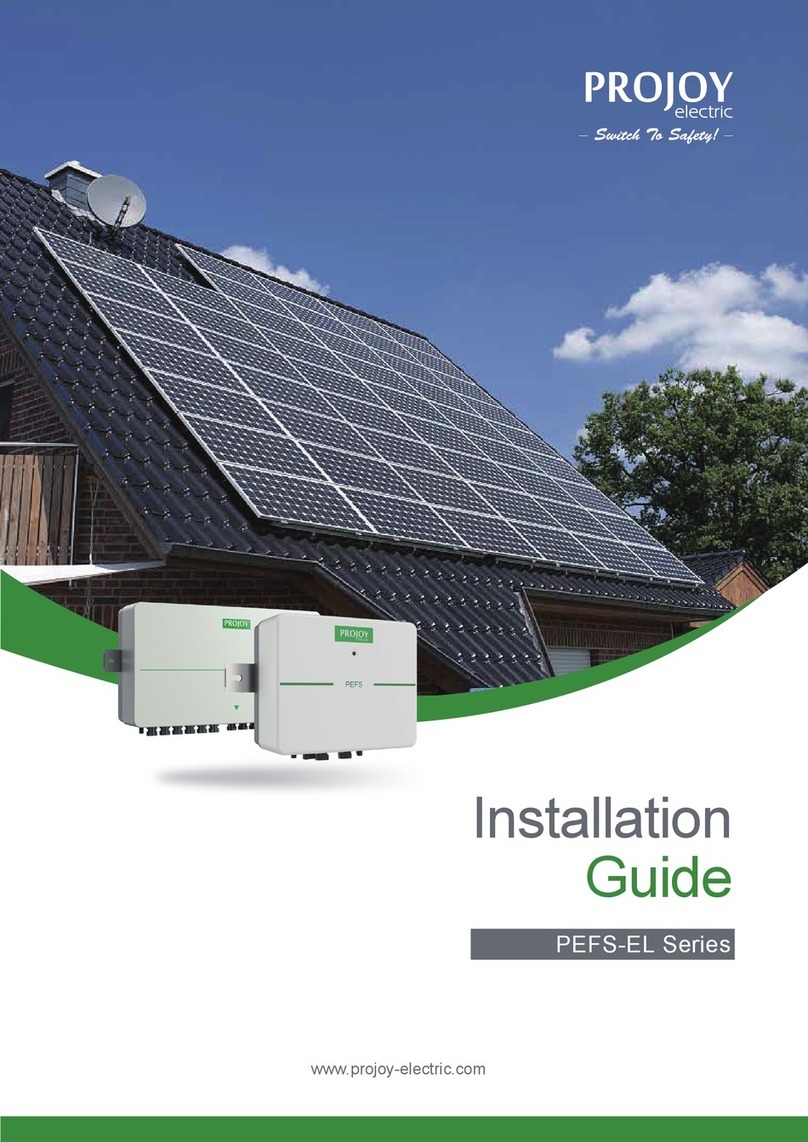 Projoy Electric PEFS-EL Series User manual