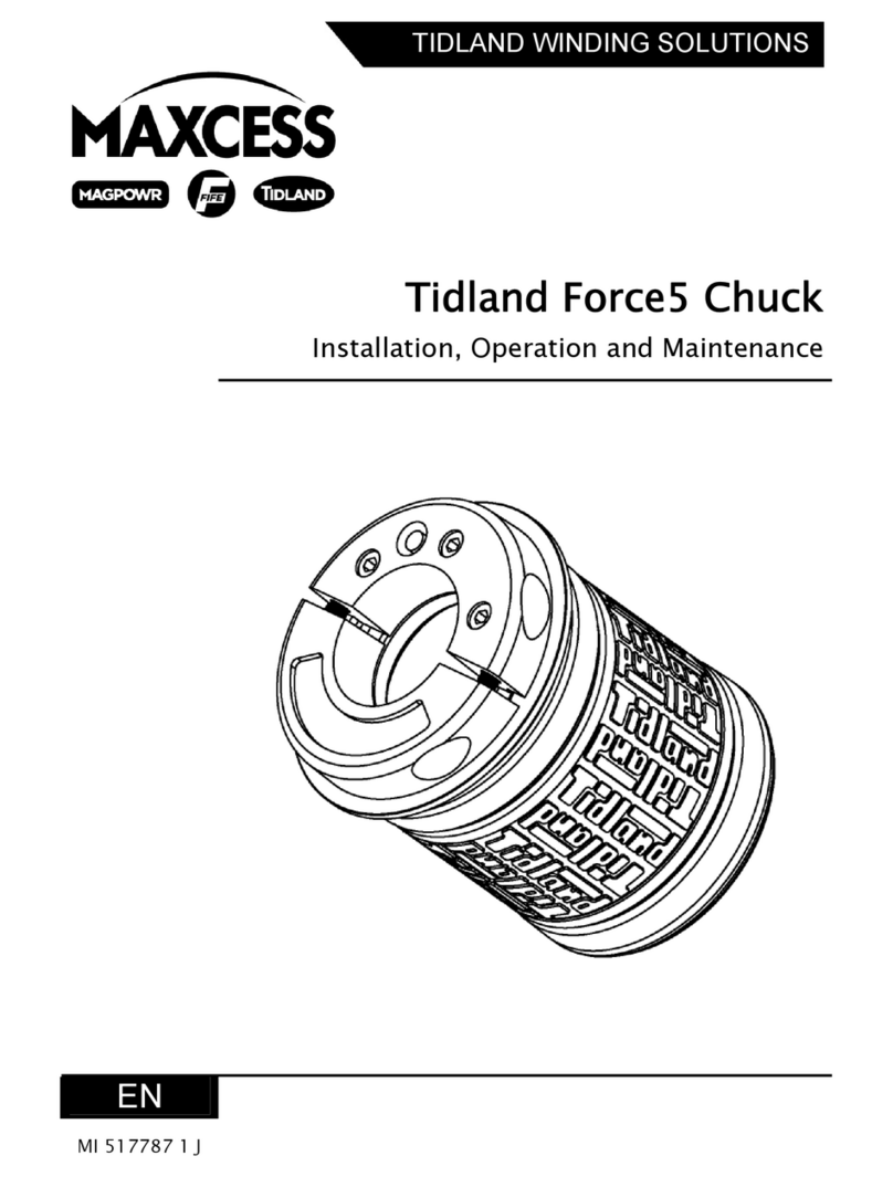 Maxcess Tidland Force5 Chuck Owner's manual
