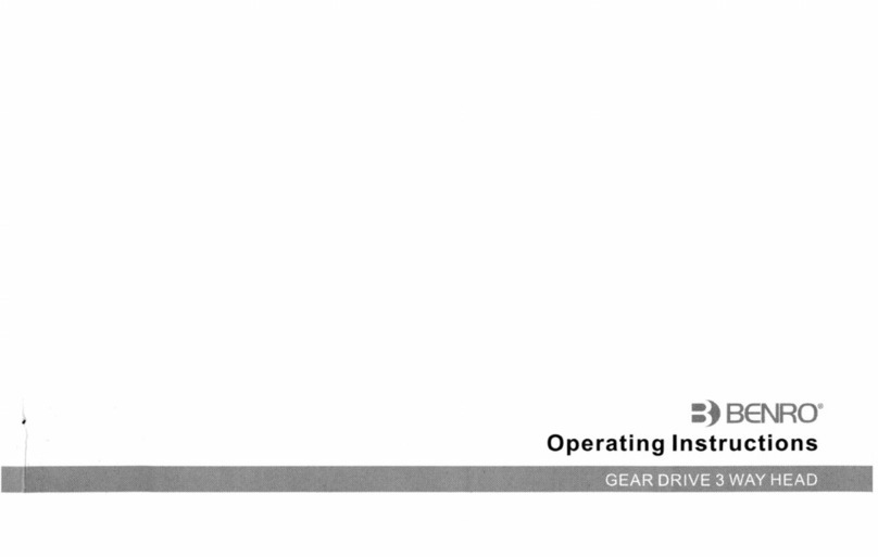 BENRO GD3WH operating instructions