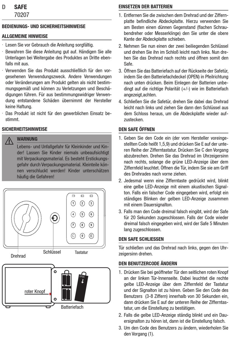 Westfalia 70207 Directions for use and safety instructions