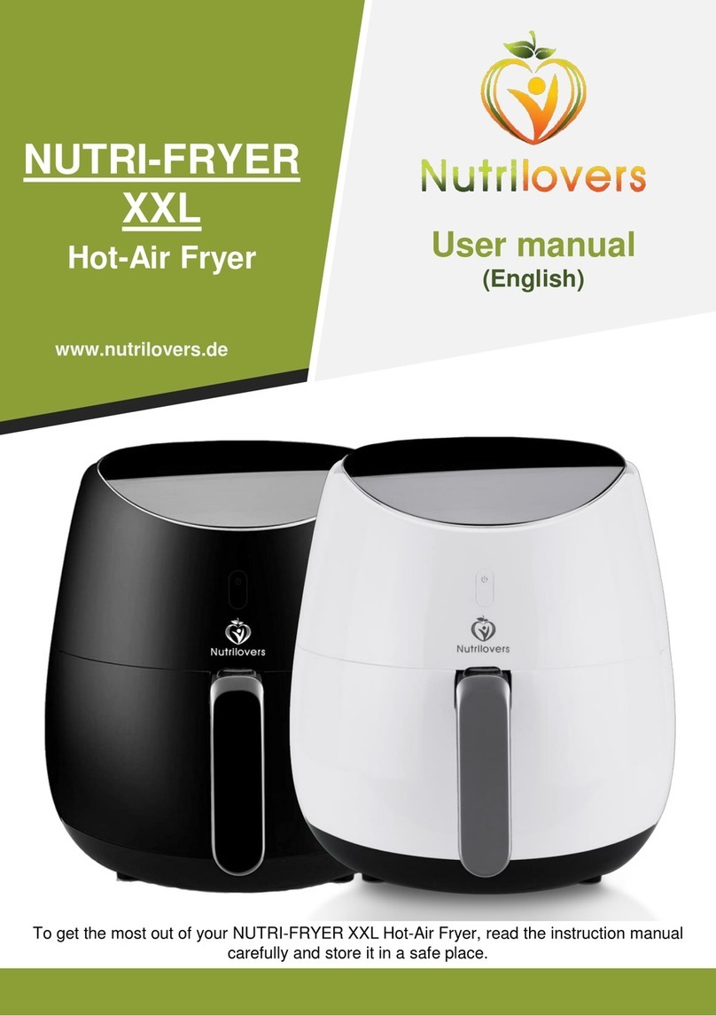 Nutrilovers NUTRI-FRYER XXL user manual