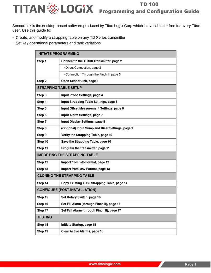 Titan Logix TD100 Programming and Configuration Guide Titan Logix TD100 Programming and Configuration Guide