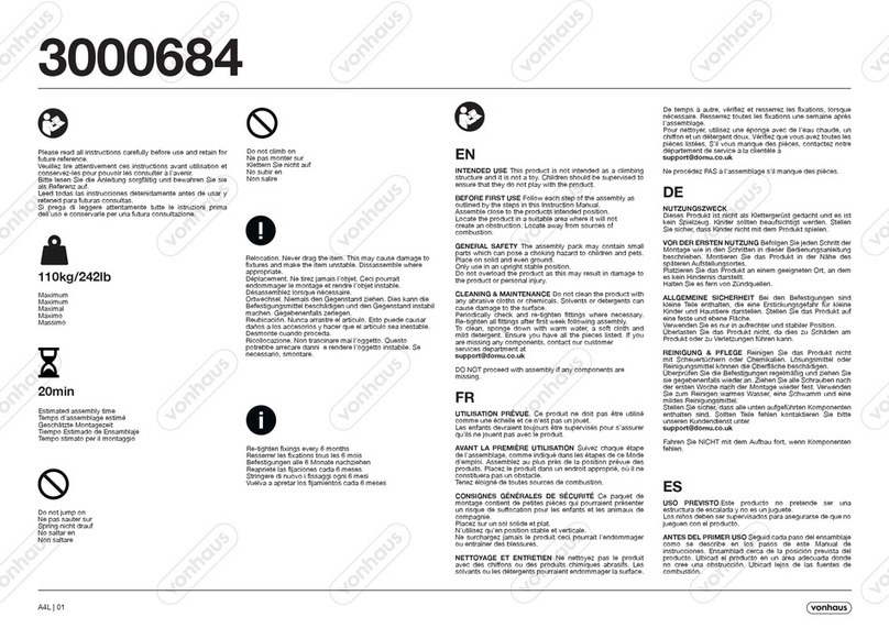VonHaus 3000684 quick start guide