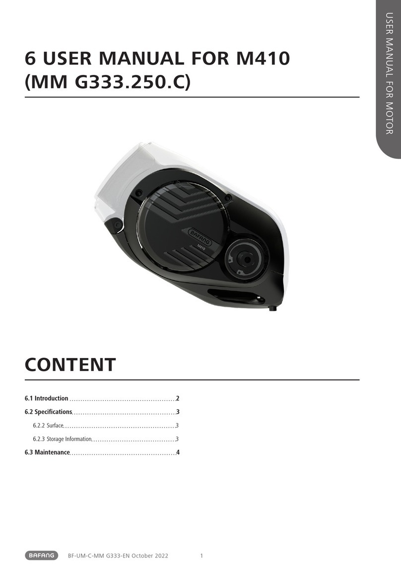 BAFANG MM G333.250.C User manual BAFANG MM G333.250.C User manual