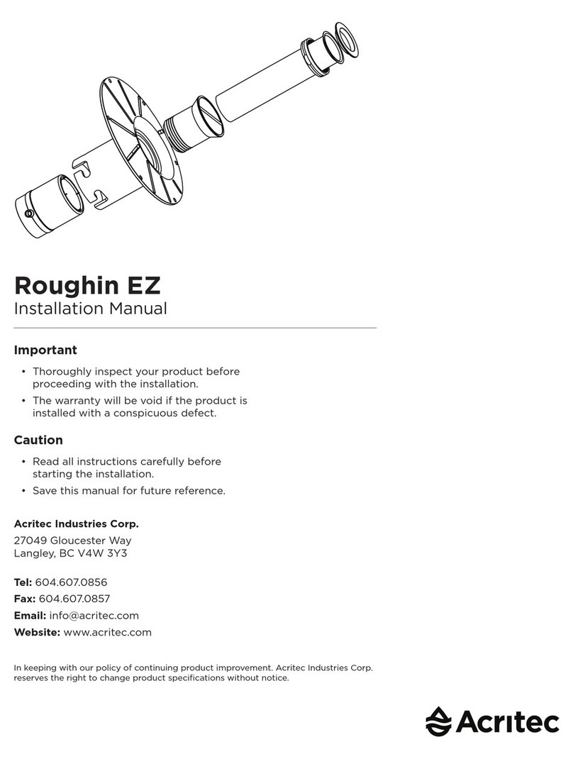 ACRITEC Roughin EZ User manual