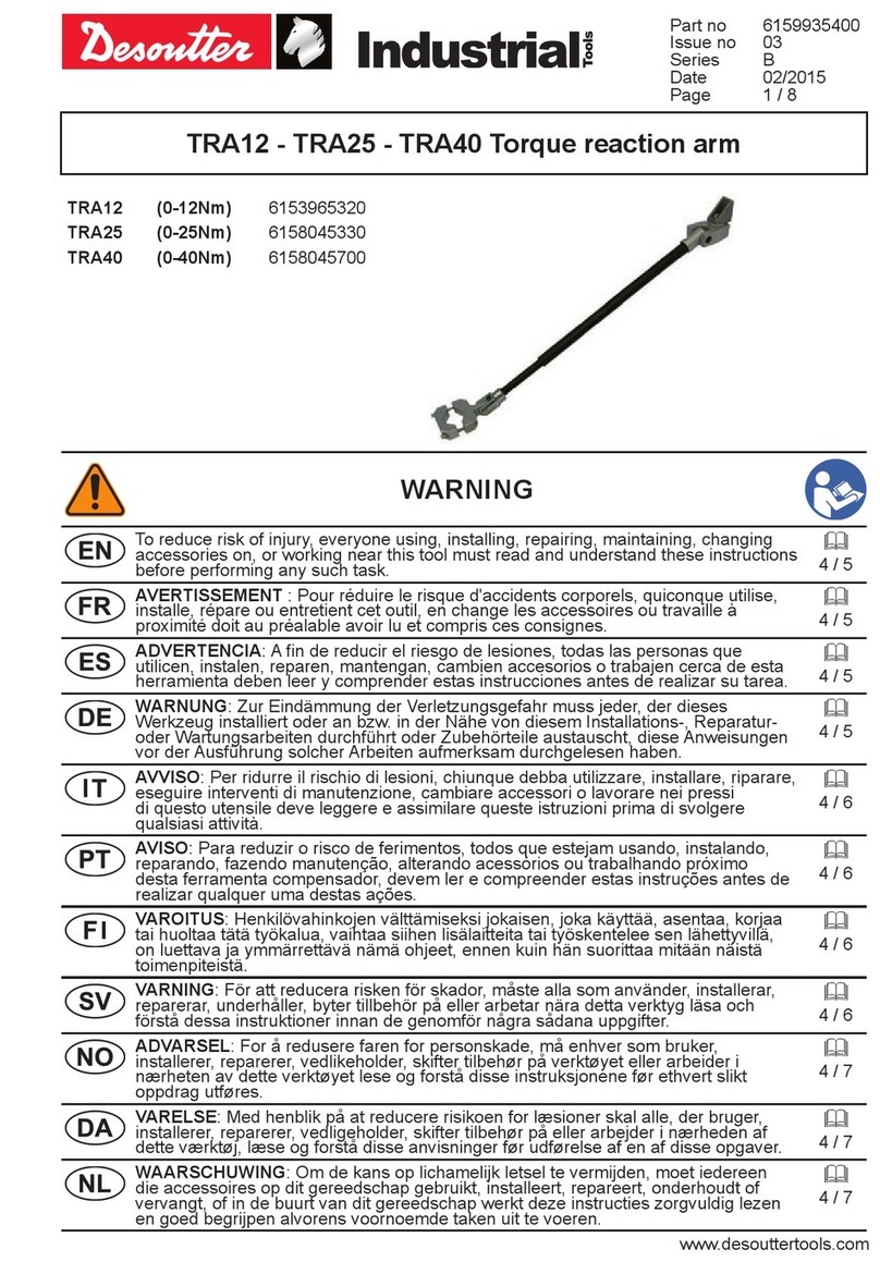 Desoutter TRA12 User manual