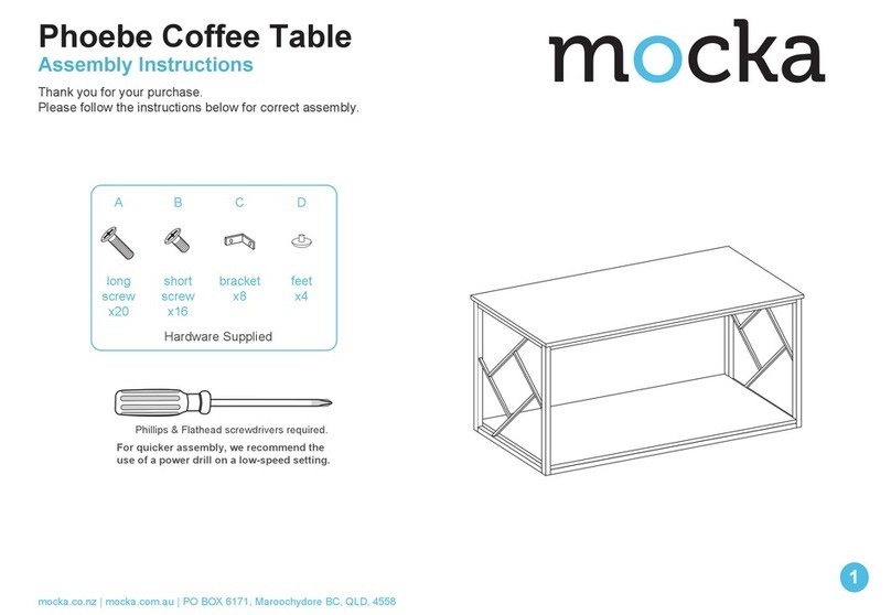 Mocka Phoebe Coffee Table User manual