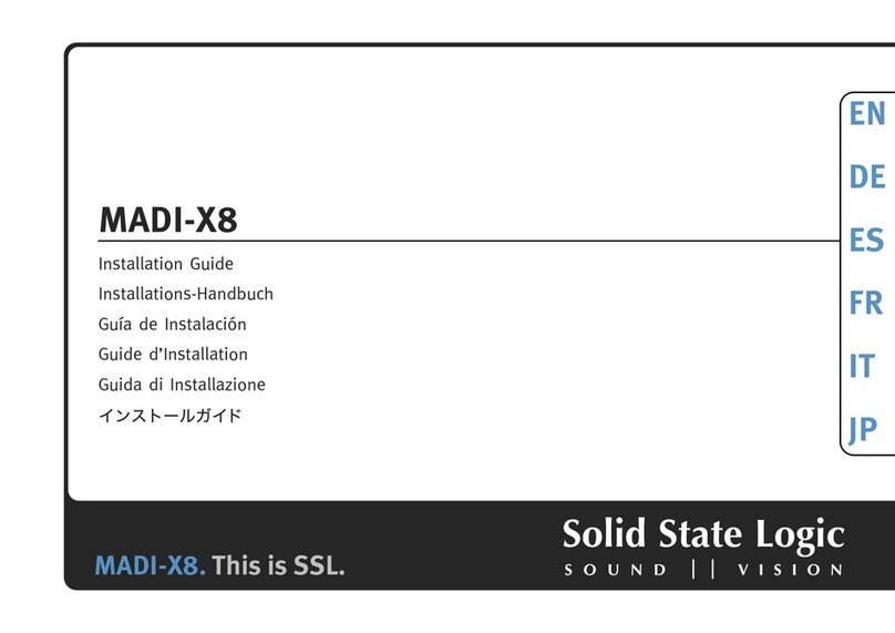 Solid State Logic MADI-X8 installation guide
