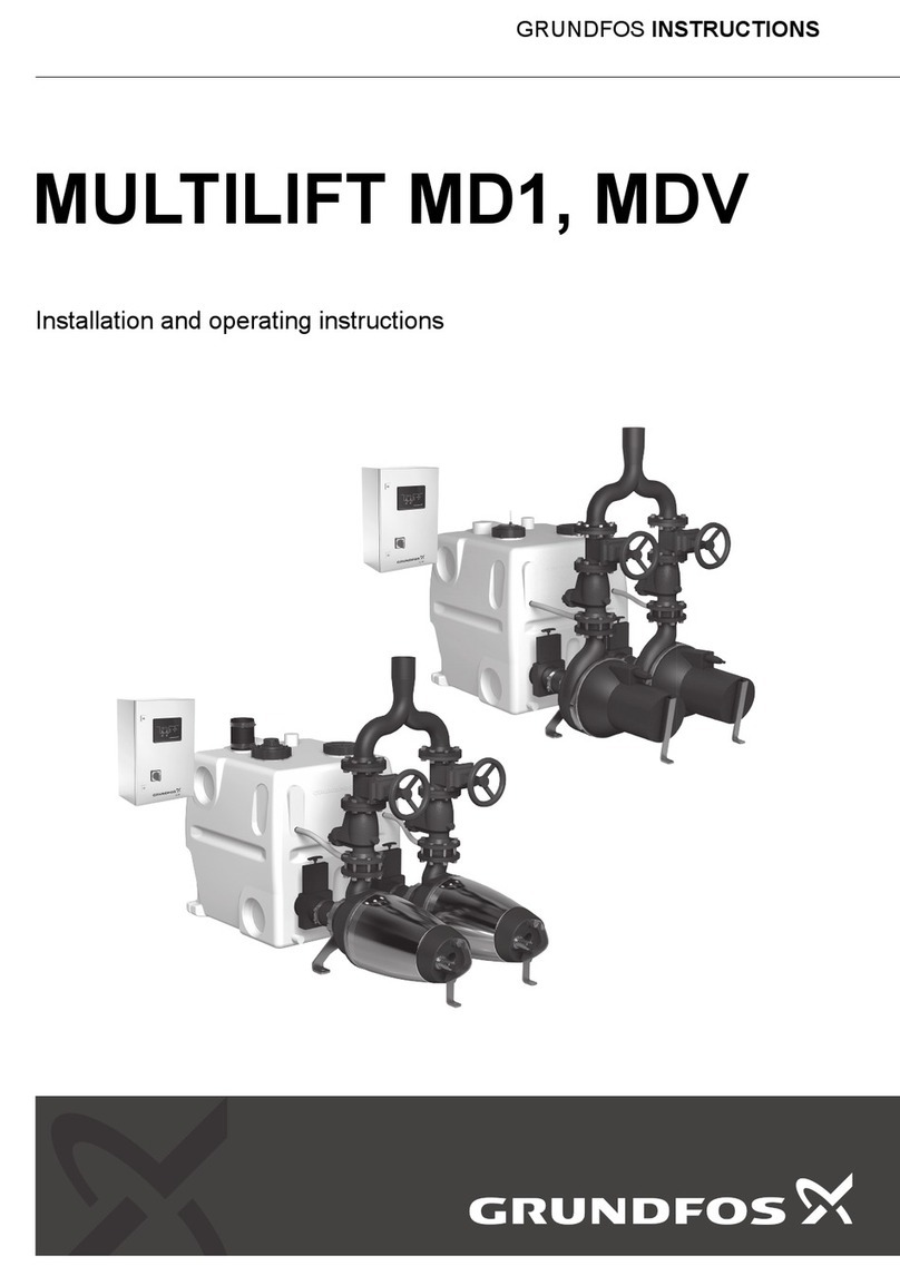 Grundfos Multilift MD1 User manual