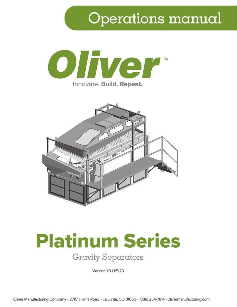 Oliver Platinum Series Operation manual