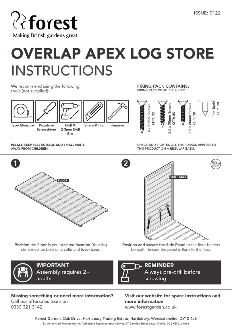 Forest OVERLAP APEX LOG STORE User manual
