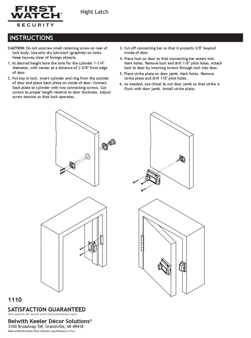 First Watch Security 1110 User manual