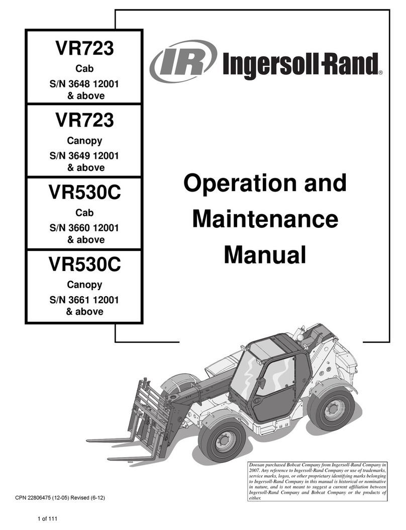 Ingersoll-Rand VR723 Operation and maintenance manual