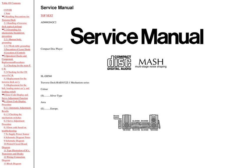 Technics SL-EH560 User manual