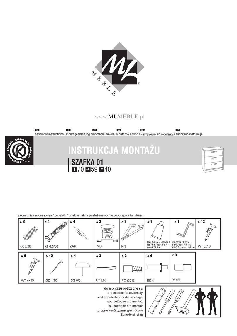 mlmeble SZAFKA 01 Assembly instructions mlmeble SZAFKA 01 Assembly instructions