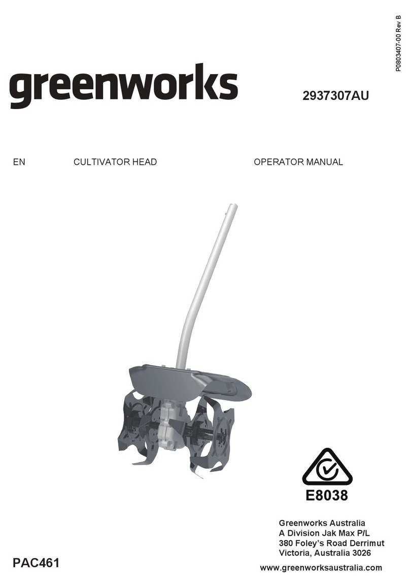 GreenWorks 2937307AU Operator's manual