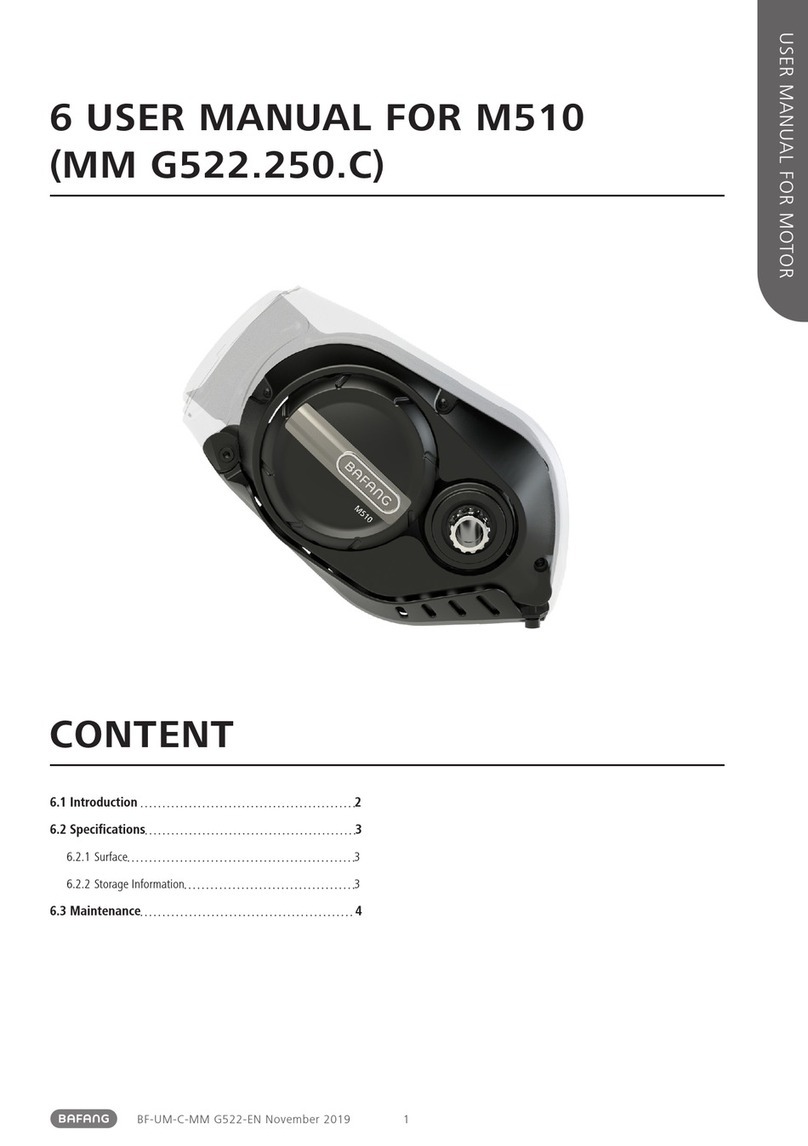 BAFANG M510 User manual