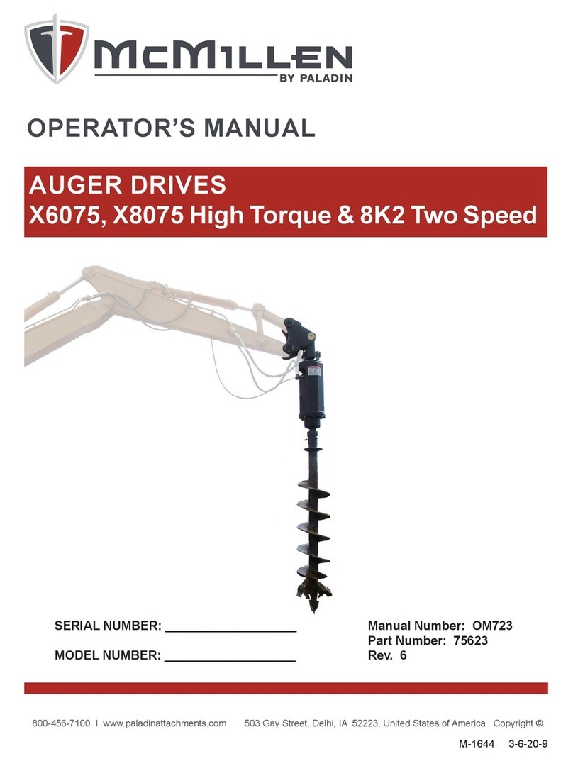 paladin McMillen X6075 Operator's manual