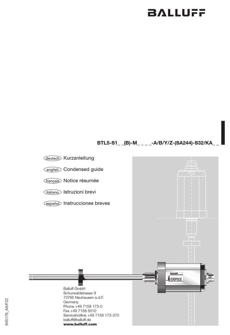 Balluff BTL5-S1 Series User manual Balluff BTL5-S1 Series User manual